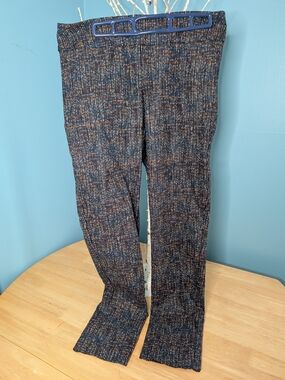 Up! Pull On Ankle Pants In Multi-Color Print
